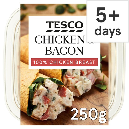 Tesco Chicken & Bacon Sandwich Filler 250G Tesco Groceries