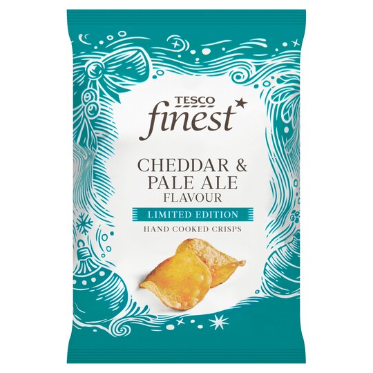 Tesco Finest Cheese & Pale Ale Flavoured Crisps 150G Tesco Groceries