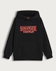 image 4 of Stranger Things Cotton Rich Hoodie in Black