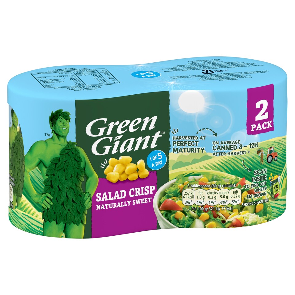 Green Giant Salad Crisp Sweet Corn 2X150g