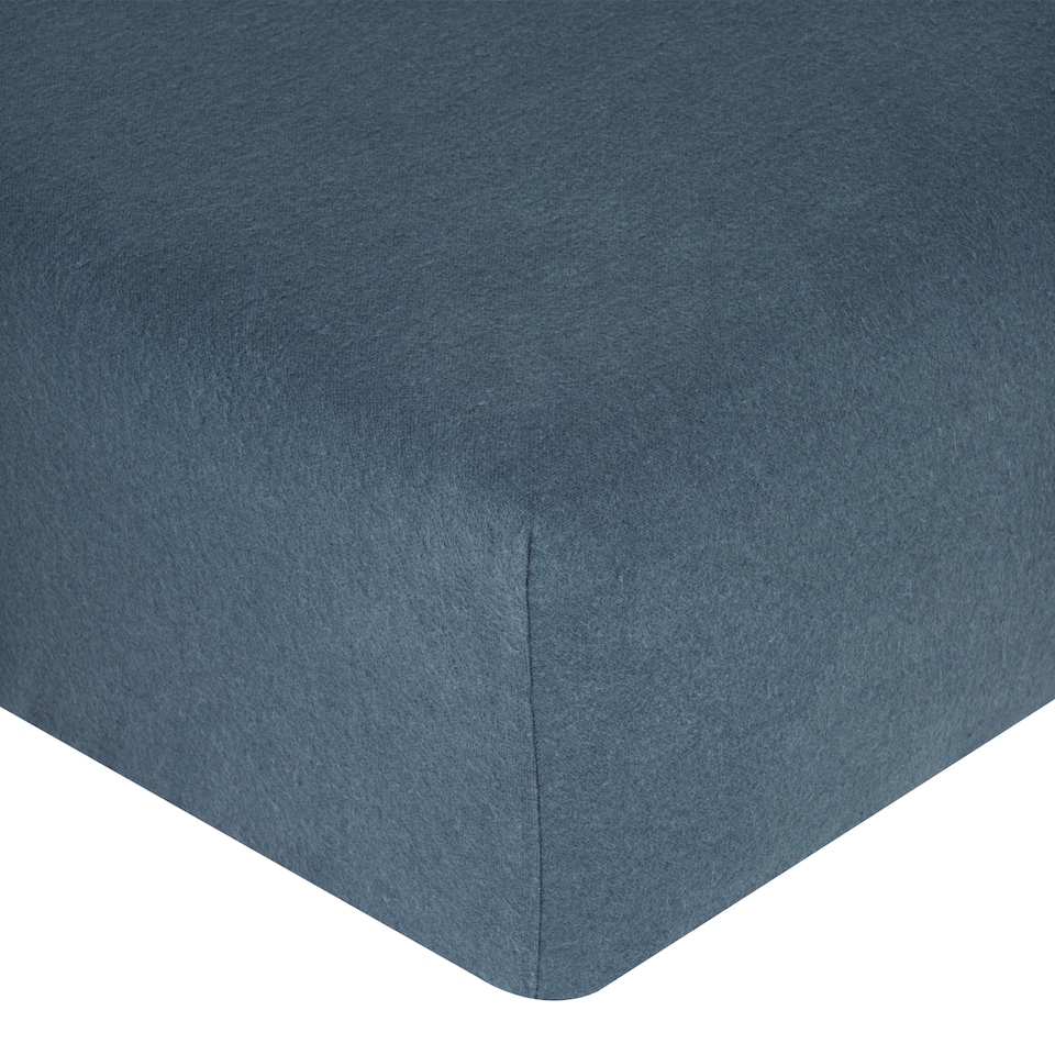  F&F Home Navy Brushed Fitted Sheet Single