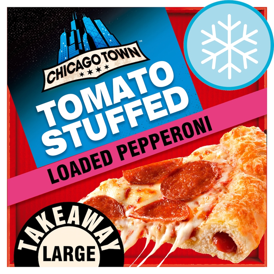 Chicago Town Large Takeaway Pepperoni Pizza 645G