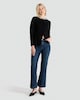 image 1 of The F&F Edit Ponte Embellished Collar Buttoned Top in Black