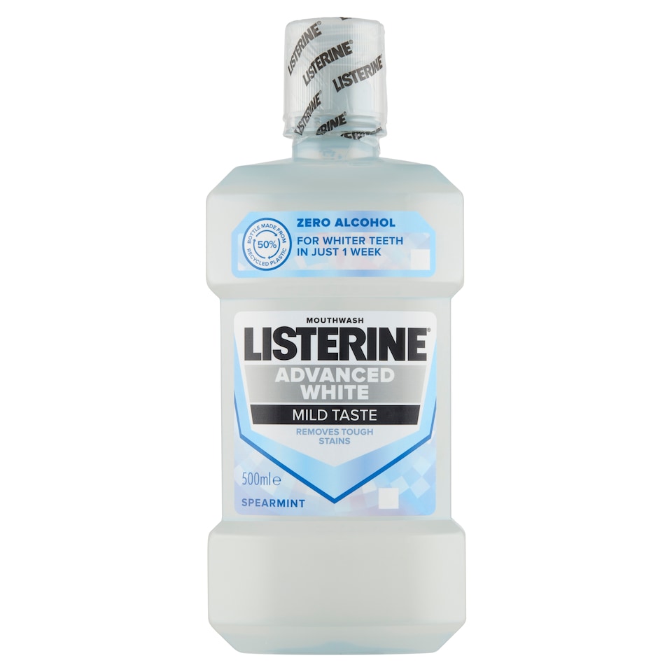 image 1 of Listerine Advanced White Mild Taste Mouthwash 500ml