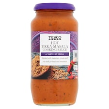 Tesco Hot Tikka Masala Cooking Sauce 500G