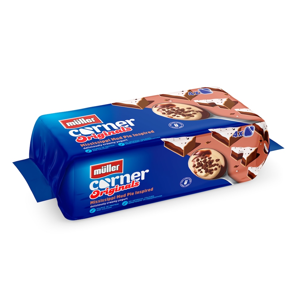 image 1 of Muller Corner Originals Yogurts - Mississippi Mud Pie Inspired 4 x 124g