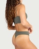 image 4 of F&F 3-Pack Ribbed Thongs in Multi
