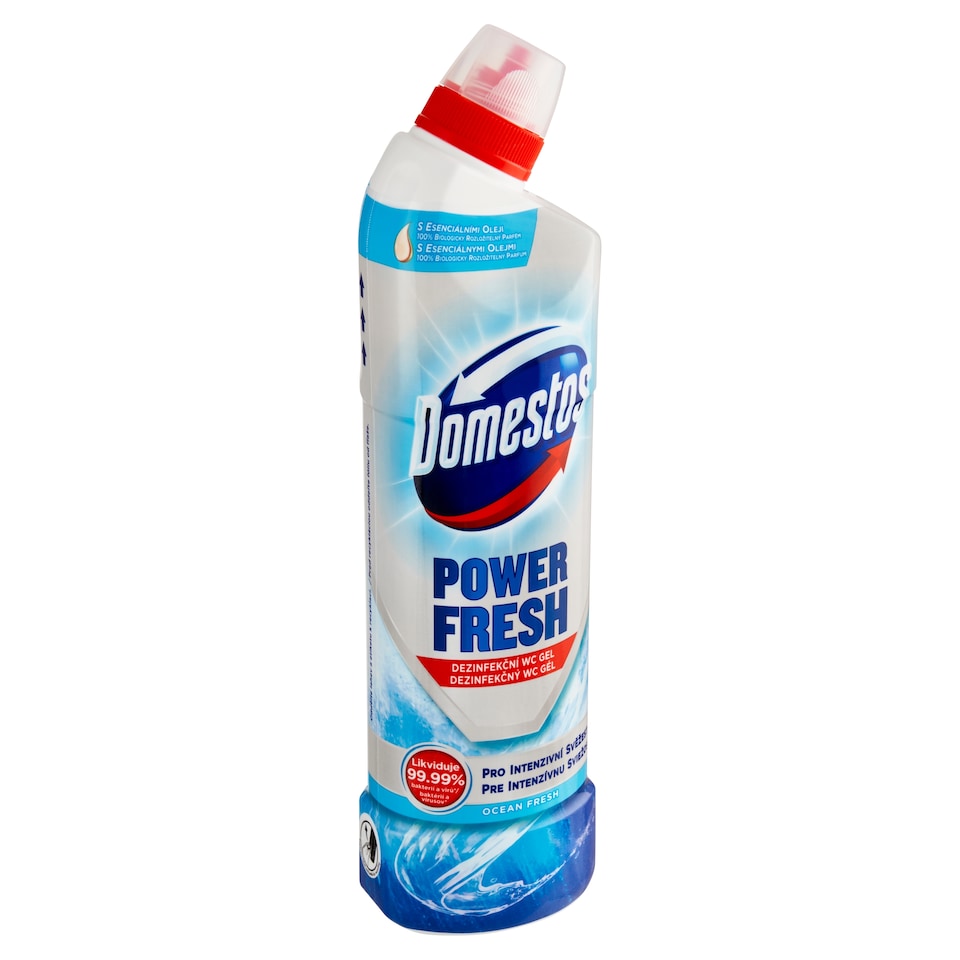 image 1 of Domestos Power Fresh Ocean Fresh Disinfectant Toilet Gel 700ml