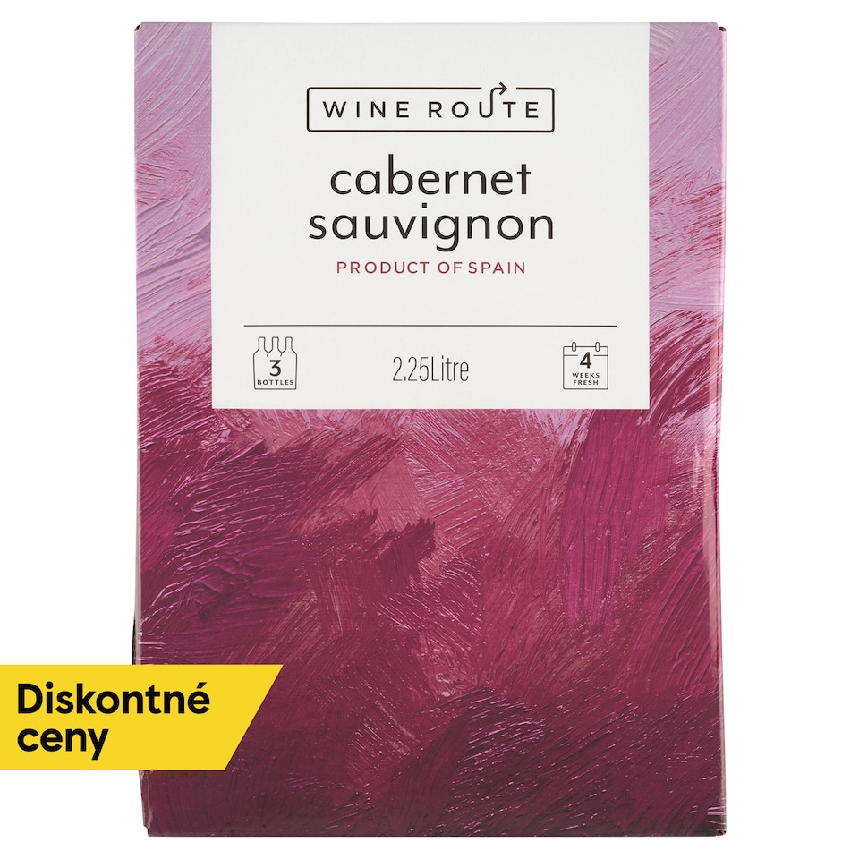 Wine Route Cabernet Sauvignon červené víno suché 2,25 l