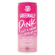 Greenalls Wild Berry Pink Gin And Tonic 250Ml