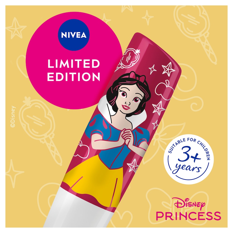 image 1 of NIVEA Disney Princess Snow White Candy Apple Dream Lip Balm 4.8g
