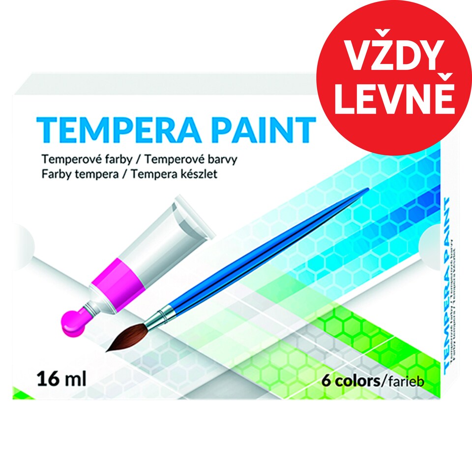 Tempera Paint 6 Colors 16ml