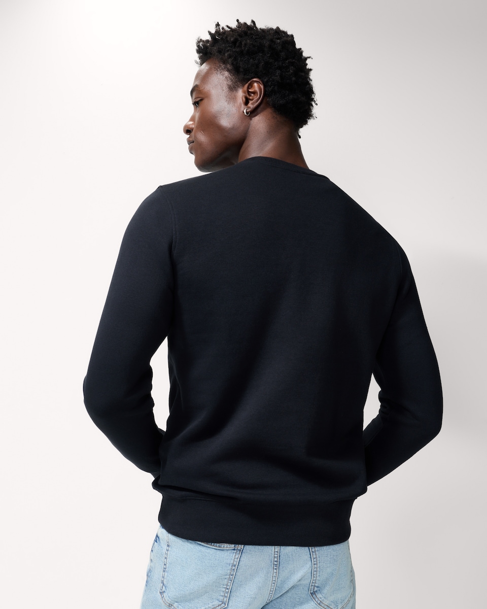 image 1 of F&F Cotton Rich Halloween Skeleton Sweatshirt in Black