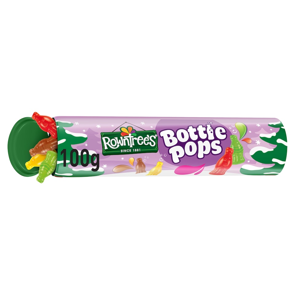 Rowntree's Bottle Pops Sweets Giant Tube 100g