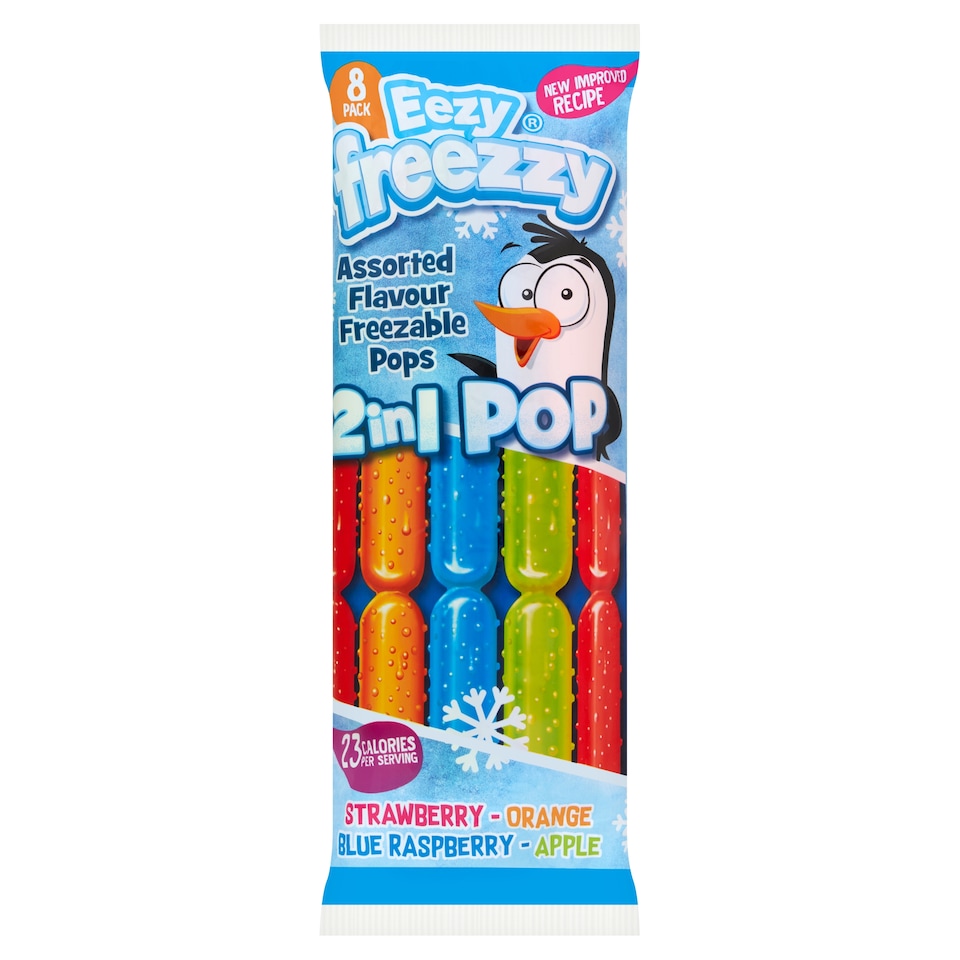 Rose Eezy Freezzy Assorted 2 In 1 Pops 8X75ml