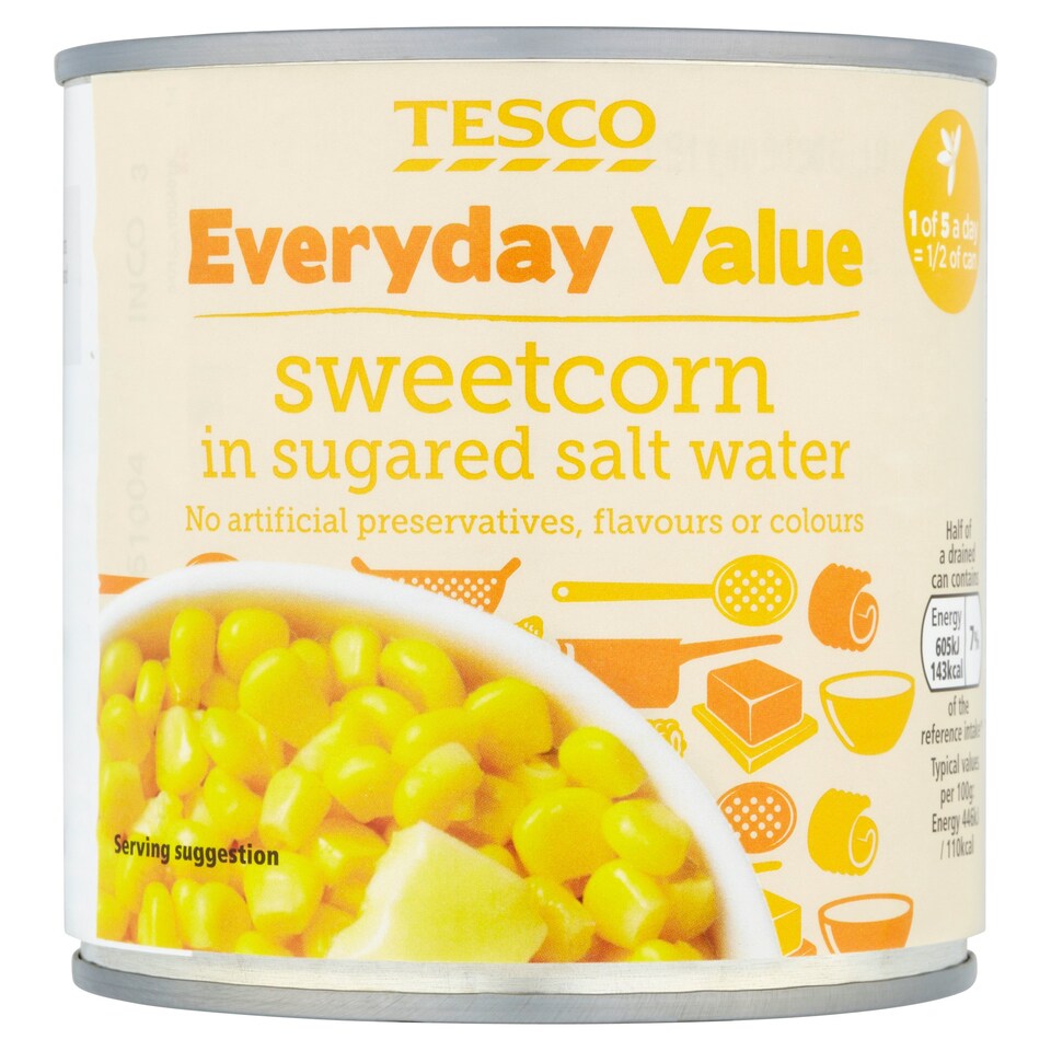 Tesco Every Day Value Sweet Corn 325G