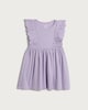 image 4 of F&F Girls Pure Cotton Broderie Frill Dress in Lilac