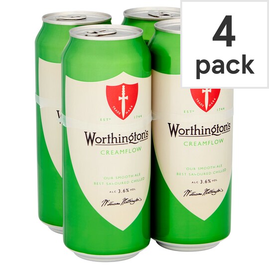 WORTHINGTONS CREAMFLOW BITTER 4X440ML Tesco Groceries