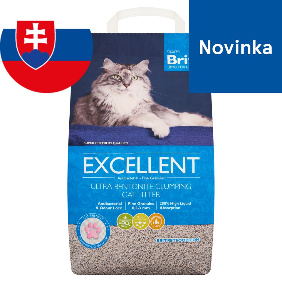 image 1 of Brit Fresh for Cats Excellent Bentonite Clumping Cat Litter 5 kg