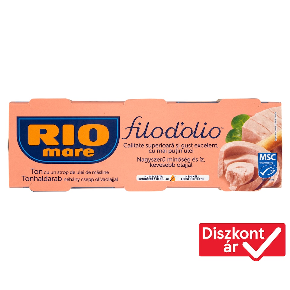 Rio Mare Filodolio tonhaldarab olívaolajban 3 x 65 g