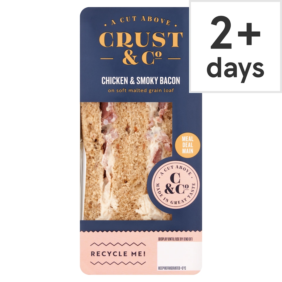 Crust & Co Chicken & Smoky Bacon Sandwich 168g