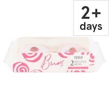 Tesco Belgian Buns 2 Pack