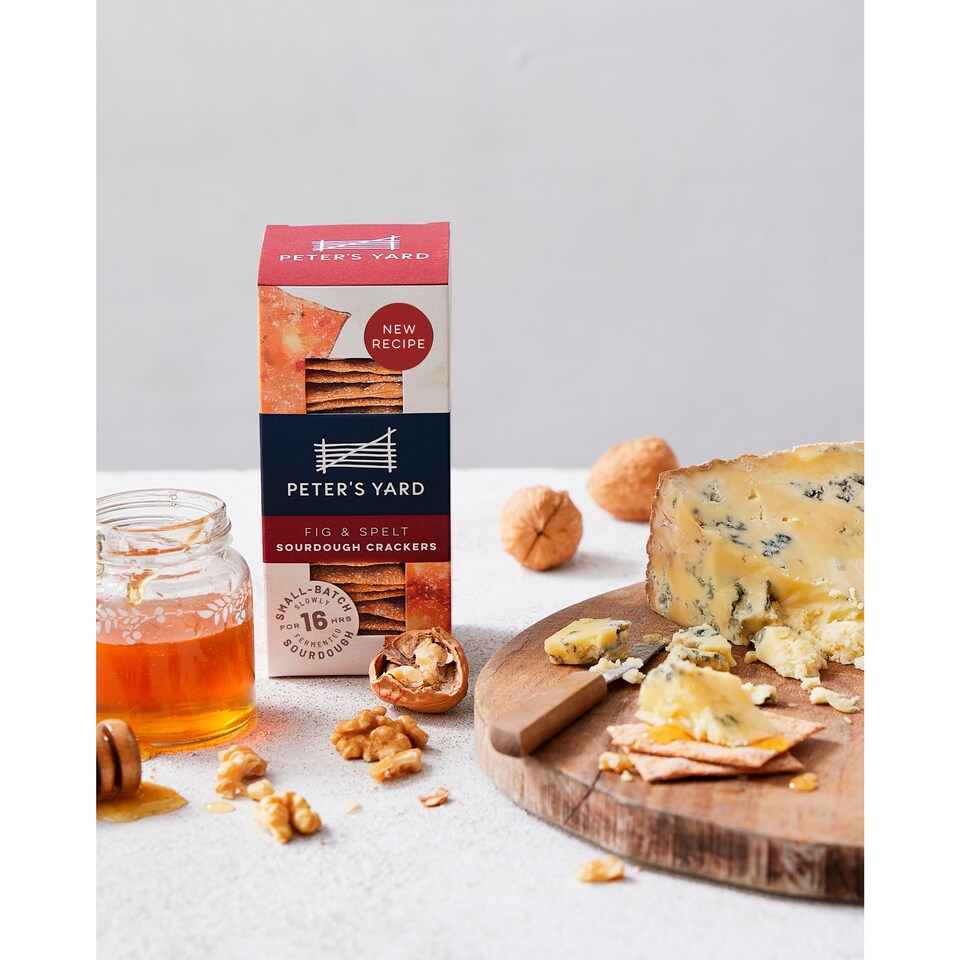 image 1 of Peter's Yard Fig & Spelt Sourdough crackers 100g