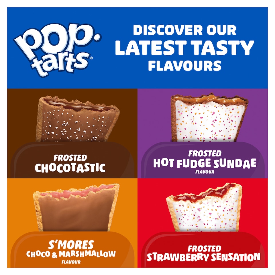 image 1 of Kellogg's Pop Tarts Choctastic Pastry Snacks 8x48g