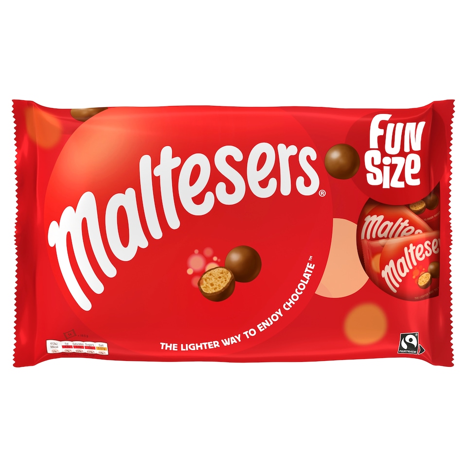 Maltesers Milk Chocolate Fun Size Bags Multipack 214.5g