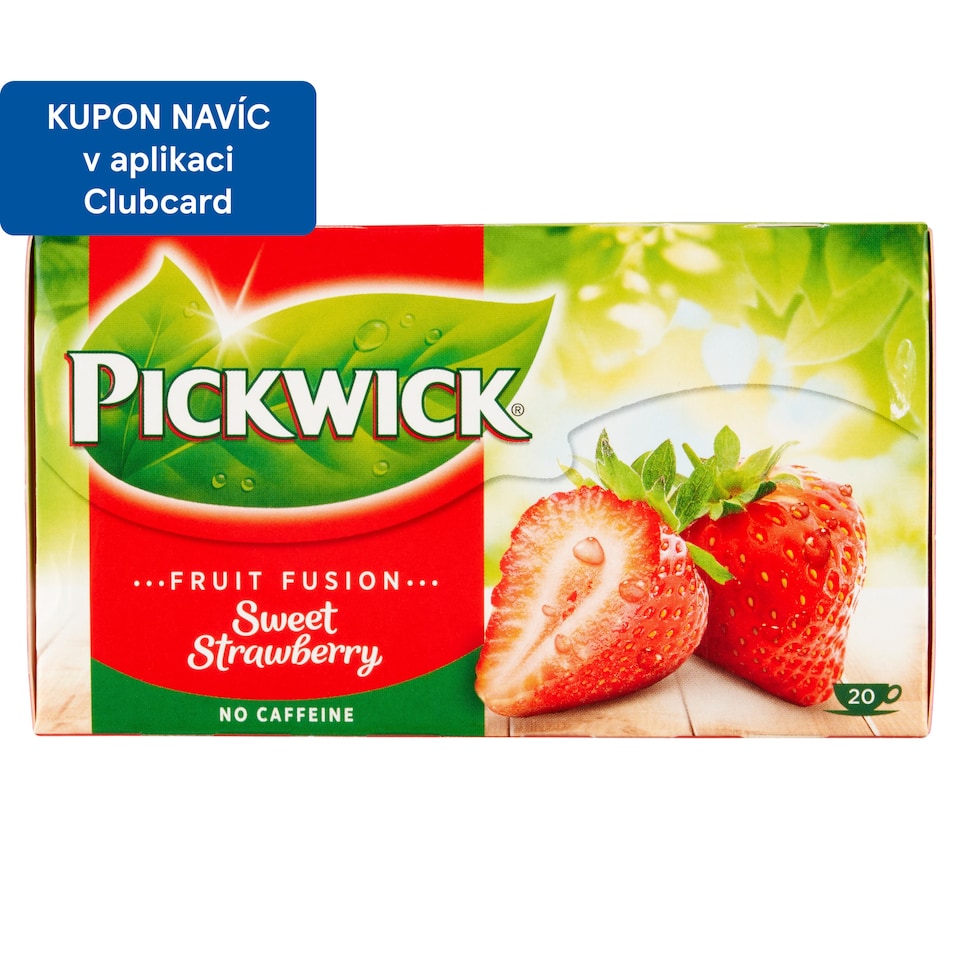 Obrázek 1 pro produkt Pickwick Fruit Fusion Ovocný čaj aromatizovaný s jahodami 20 x 2g (40g)