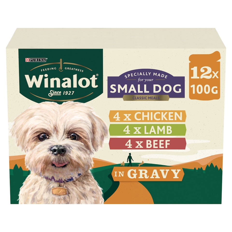 image 1 of Winalot Small Dog Classic Meals Dog Food Pouches In Gravy 12X100g