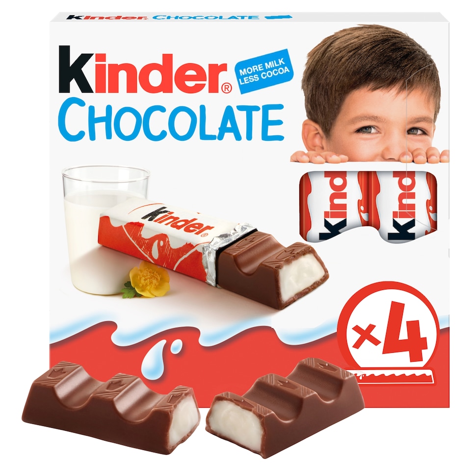 image 1 of Kinder Chocolate 4 Pack 50G