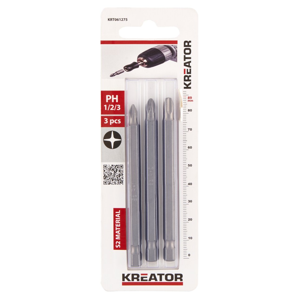 Kreator Šroubovací bit 3 ks