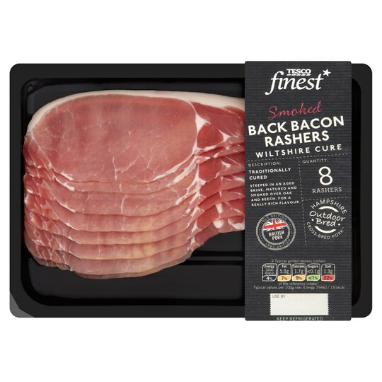Tesco Finest Smoked Wiltshire Bacon 240G (C) Tesco Groceries