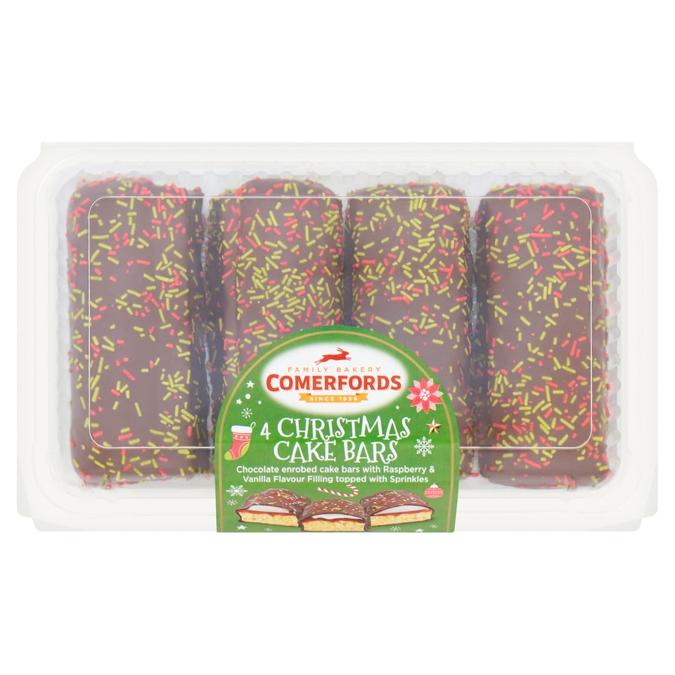 Comerfords 4 Christmas Cake Bars 185g