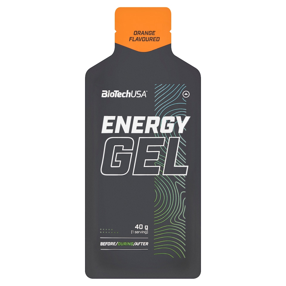 BioTechUSA Energy Gel narancs ízű étrendkiegészítő gél 40 g  1. kép