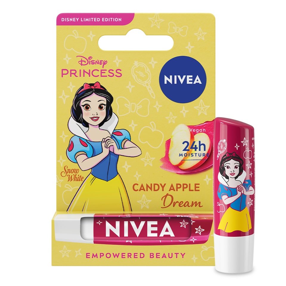 image 1 of NIVEA Disney Princess Snow White Candy Apple Dream Lip Balm 4.8g