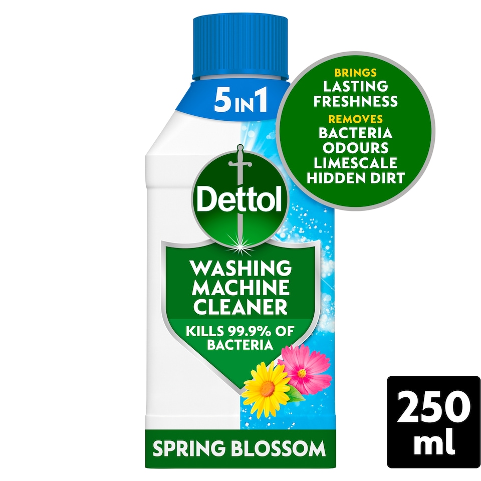 image 1 of Dettol Antibacterial Washing Machine Cleaner Spring Blossom 250ml