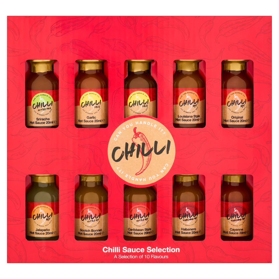 Beams Chilli Sauce Selection Gift Set 10X20ml