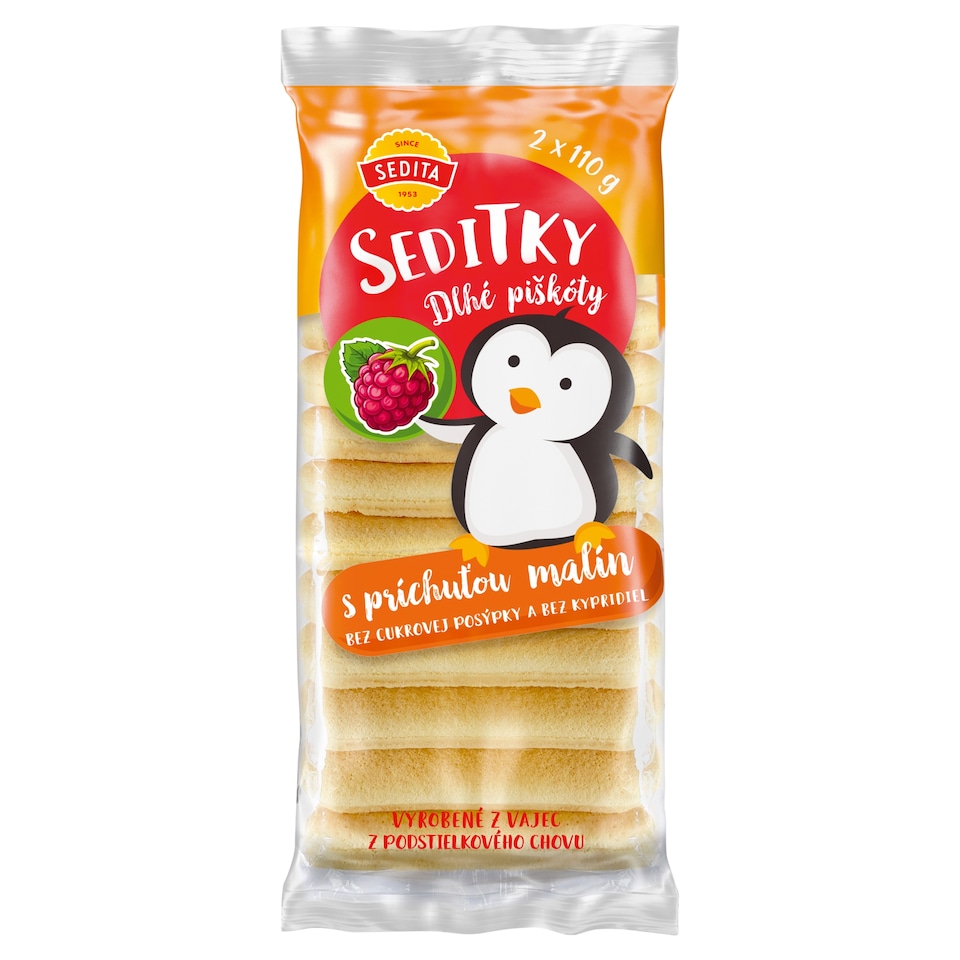 Sedita Seditky dlhé piškóty malina 220 g