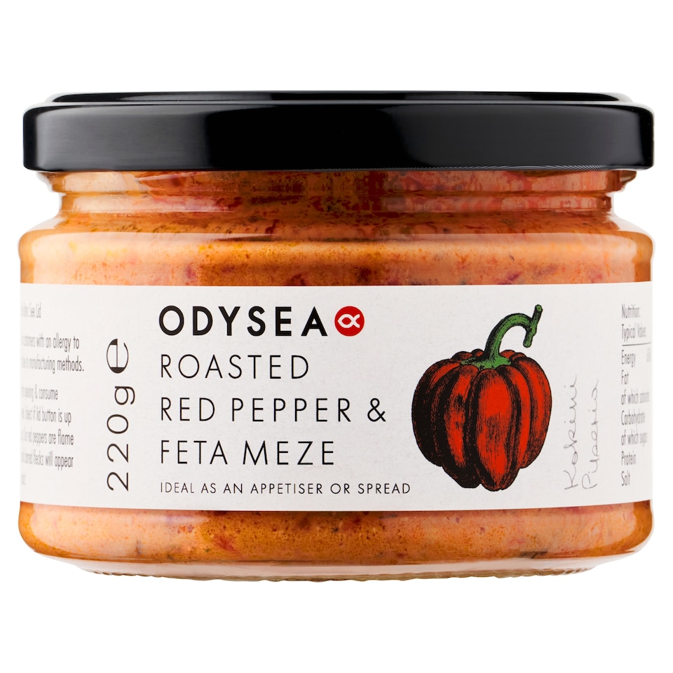 Odysea Roasted Red Pepper & Feta Meze 220g