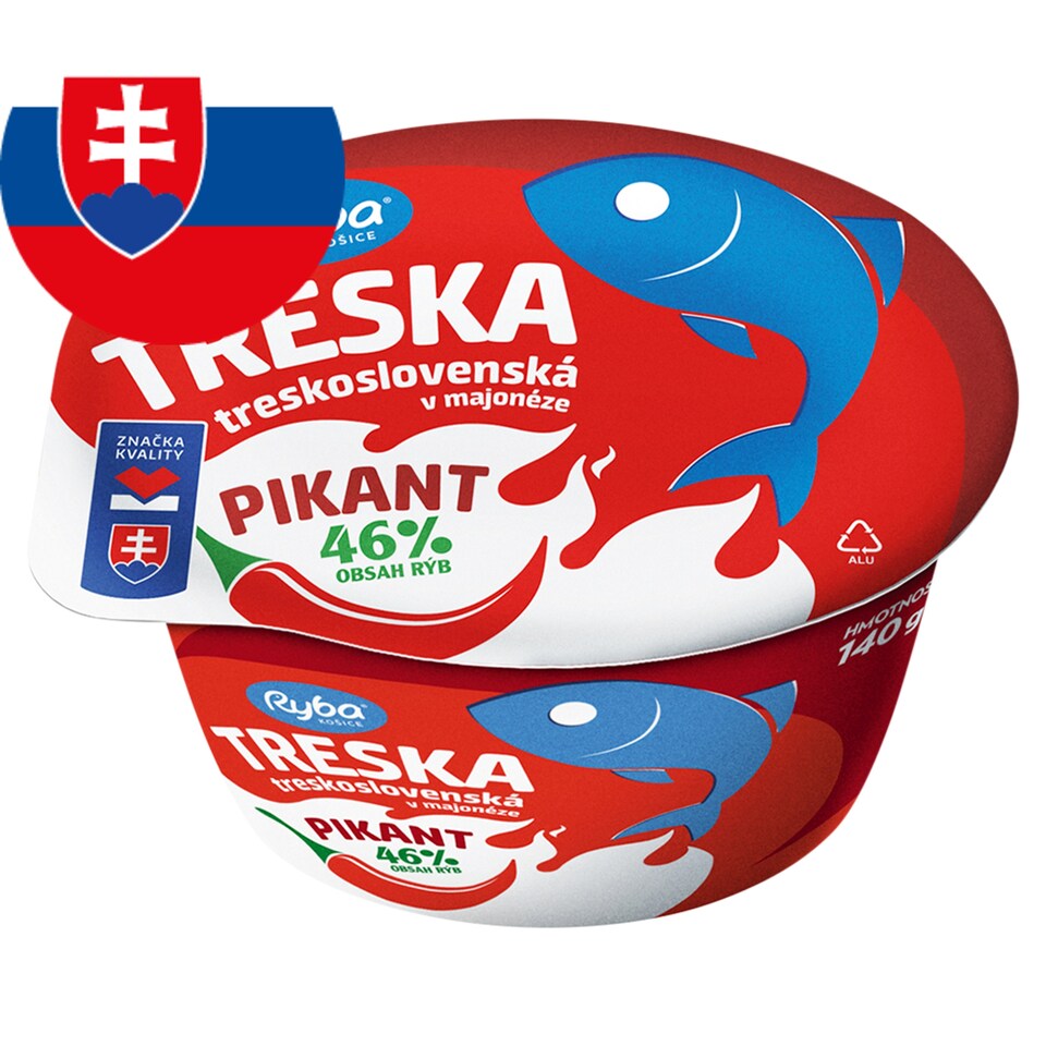 Ryba Košice Cod Cod-Slovak in Mayonnaise Spicy 140 g