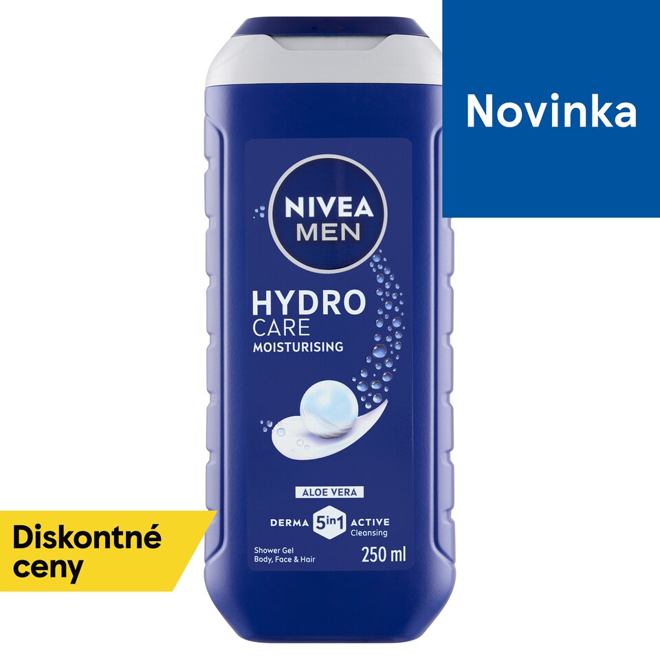 obrázok 1 z Nivea Men Hydro Care 5 v 1 Sprchovací gél 250 ml