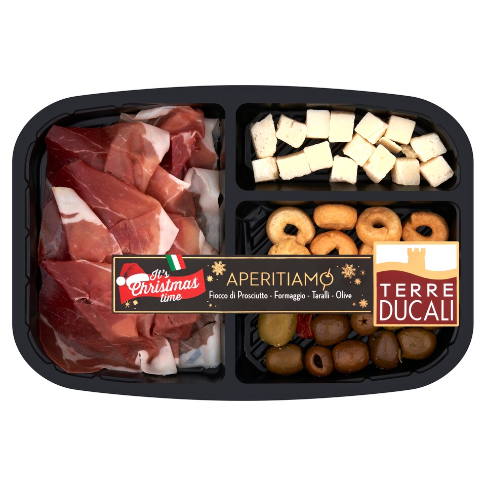 TERRE DUCALI APERITAMO (FIOCCO DI PROSCIUTTO, FORMAGGIO, TARALLI & OLIVE) 150g