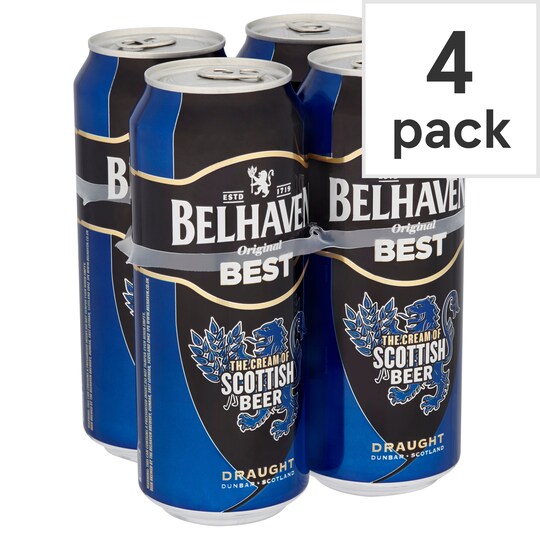 Belhaven Best Draught 4X440ml Tesco Groceries