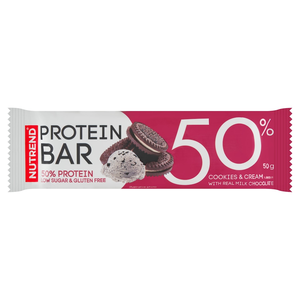 image 1 of Nutrend Protein Bar Flavor Cookies & Cream 50g