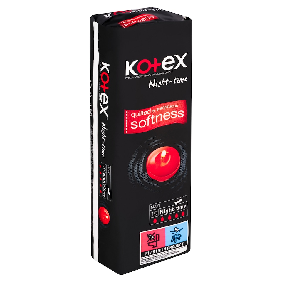Kotex Night-time maxi vložky 10 ks