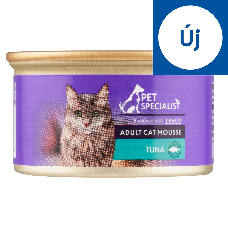 Pet Specialist teljes értékű állateledel felnőtt macskák számára, pástétom tonhallal 85 g