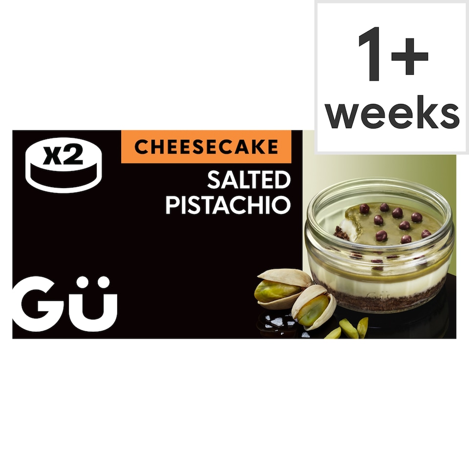 image 1 of Gu Salted Pistachio Cheesecake Dessert (2x74.5g)