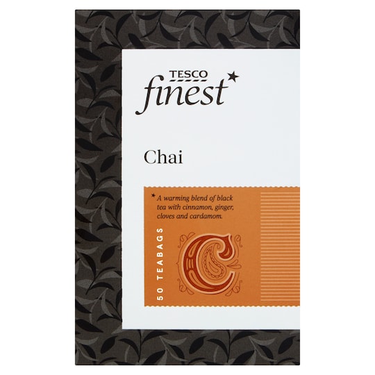Tesco Finest Chai 50 Tea Bags 125G Tesco Groceries